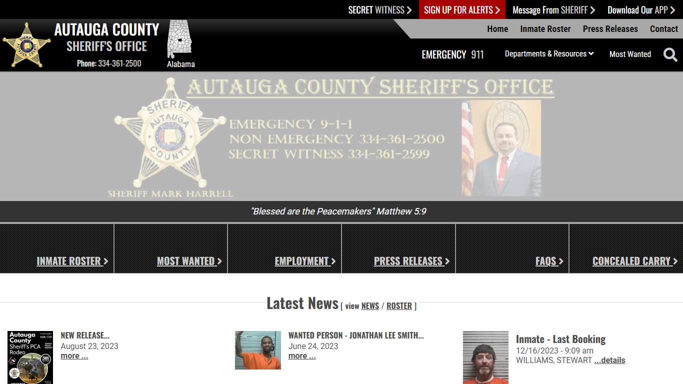 Inmate Roster - Page 4 Current Inmates - Autauga County, AL Sheriff's ...